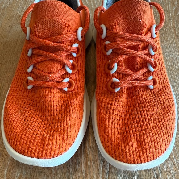 ALLBIRDS Tree Dasher 2 Women’s Orange Knit Running Sneakers Size 7 - Picture 4 of 13